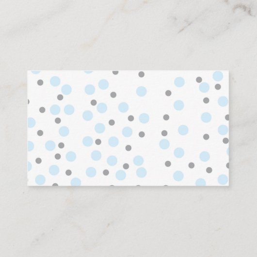 Blue Diaper Raffle Begleitkarte (Rückseite)