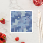 Blue Digital Camouflage Paper Napkins Serviette (Beispiel)