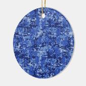 Blue Digital Pixels Camouflage Dekoration Textur (Links)