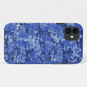 Blue Digital Pixels Camouflage Dekoration Textur Case-Mate iPhone Hülle (Rückseite (Horizontal))