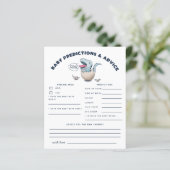 Blue Dinosaur Baby Vorhersagen & Ratschläge (Stehend Vorderseite)