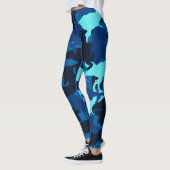 Blue Dinosaur Camouflage Pattern Leggings (Links)