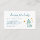 Blue Dinosaur Stars Boy Books for Baby Request Begleitkarte (Vorderseite)