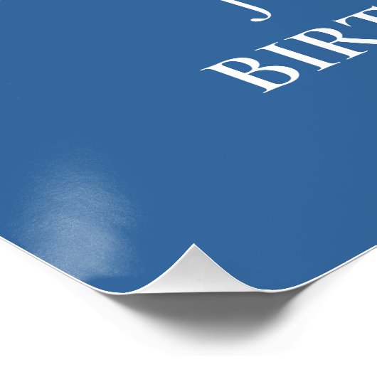 Blue Dinosaur T-Rex Monster Truck, Poster (Ecke)