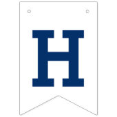 Blue Dinosaurier Add Age Birthday Dino Party Wimpelkette (Zweite Fahne)