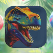 Blue Dinosaurier Birthday Pappteller