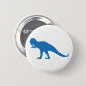 Blue Dinosaurier Button (Vorne & Hinten)