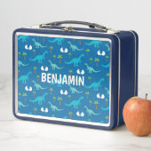 Blue Dinosaurier Custom Lunch Box (Beispiel)