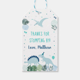 Blue Dinosaurier Danke für das Stomping bis zum Ge Geschenkanhänger