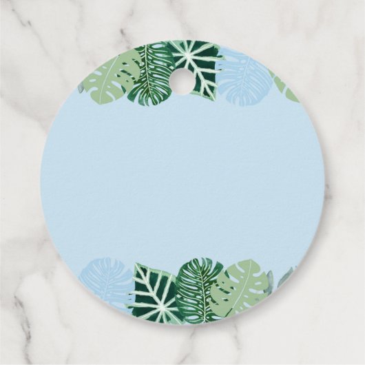 Blue Dinosaurier Danke für das Stomping bis zum Ge Geschenkanhänger (Rückseite)