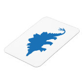 Blue Dinosaurier Magnet (Linke Seite)