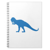 Blue Dinosaurier Notizblock (Vorderseite)