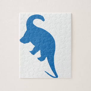 Blue Dinosaurier Puzzle