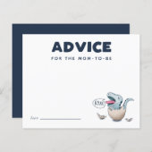 Blue Dinosaurier Ratschläge für die MOMY-Karte (Vorne/Hinten)