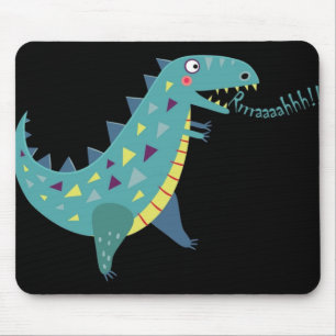 Blue Dinosaurier T Rex Ba Mousepad