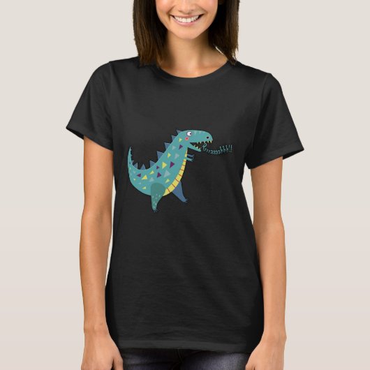 Blue Dinosaurier T Rex Ba T-Shirt (Vorderseite)