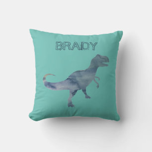 Blue Dinosaurier Trex Individuelle Name Throw Kiss Kissen
