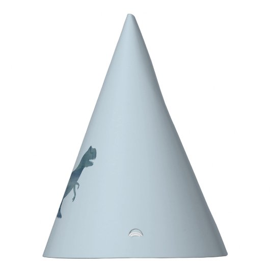 Blue Dinosaurier Trex Party Hat Partyhütchen (Rechts)