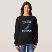 Blue Dinosaurs Girl Sweatshirt (Vorne ganz)