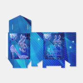 Blue Disco Ball und Sparkone Heelses Gefallen Box Geschenkschachtel (Ungefaltet)