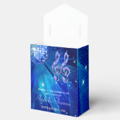 Blue Disco Ball und Sparkone Heelses Gefallen Box Geschenkschachtel (Geöffnet)