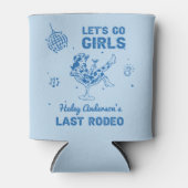 Blue Disco Cowgirl Rodeo Dosenkühler (Vorderseite)