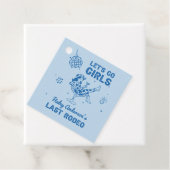 Blue Disco Cowgirl Rodeo Geschenkanhänger (Beispiel)