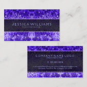 Blue Disco Glitzer Muster drucken Visitenkarte (Vorne/Hinten)