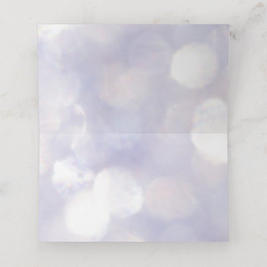 Blue Disco Wiederholung von Platzkarten (Innenseite Aufgefaltet)