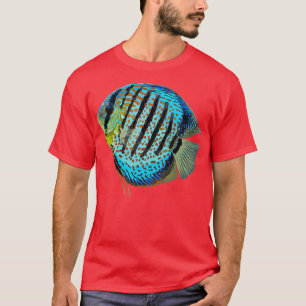 Blue Discus Fish Symphysodon Cichlid Niedlich Fres T-Shirt