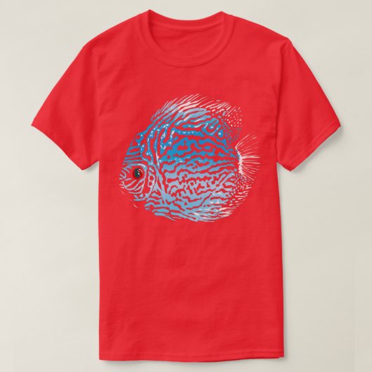Blue Discus T-Shirt (Design vorne)