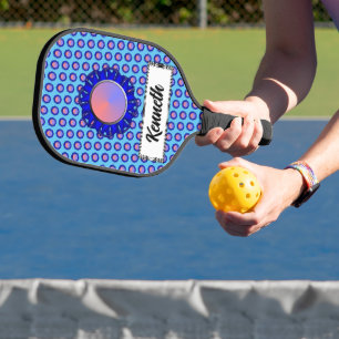 Blue Disk Ribbon von Kenneth Yoncich Pickleball Schläger
