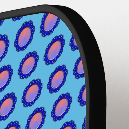 Blue Disk Ribbon von Kenneth Yoncich Pickleball Schläger (Linke Seite)