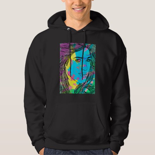 BLUE DIVING GIRL HOODIE (Vorderseite)