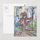 Blue Djinni Postcard Postkarte (Vorne/Hinten)