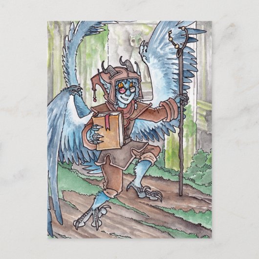 Blue Djinni Postcard Postkarte (Vorderseite)