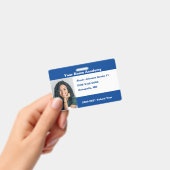 Blue Do it's You yourself Custom Homeschooor Foto Ausweis (Handheld)