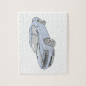 Blue Dodge Challenger Stift Zeichnend Puzzle (Vertikal)