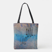 Blue Dog, Abstract Art Tasche (Rückseite)
