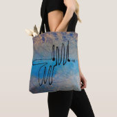 Blue Dog, Abstract Art Tasche (Von Nahem)