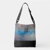 Blue Dog, Abstract Art Tragetaschen Mit Langen Trägern (Vorderseite)