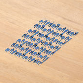 Blue Dog Butts Pattern Acryleinladungen (Ablage )