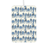 Blue Dog Butts Pattern Autolufterfrischer (Vorderseite)