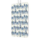 Blue Dog Butts Pattern Autolufterfrischer (Links)