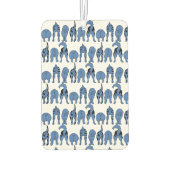 Blue Dog Butts Pattern Autolufterfrischer (Rückseite)