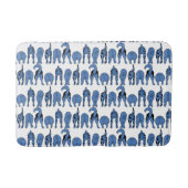 Blue Dog Butts Pattern Badematte (Vorderseite)