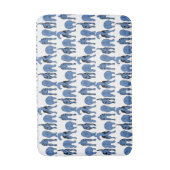 Blue Dog Butts Pattern Badematte (Vorderseite Vertikal)