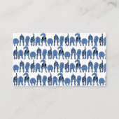 Blue Dog Butts Pattern Begleitkarte (Vorderseite)