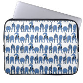Blue Dog Butts Pattern Laptopschutzhülle (Vorderseite)