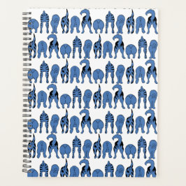 Blue Dog Butts Pattern Planer
